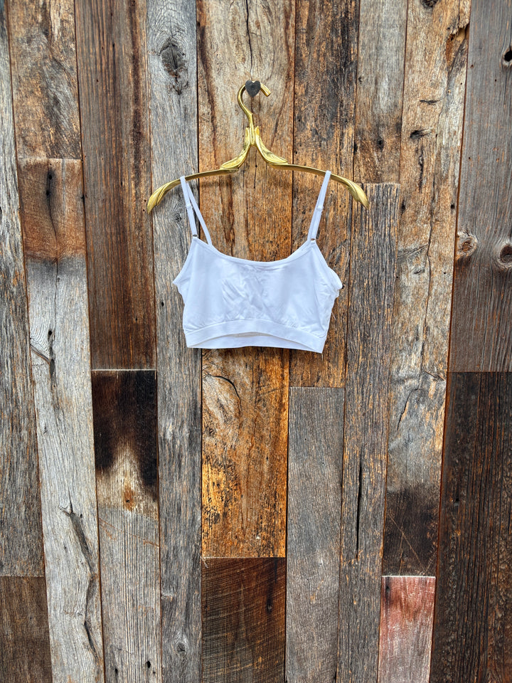 Island Farm Scoopneck Padded Bra White