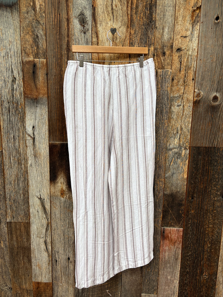 Bella Dahl Beach Tassle Pant Rosewood Stripe
