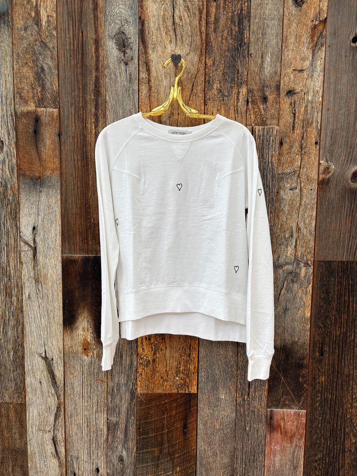 Catherine Gee Heart Embroidered Sweatshirt