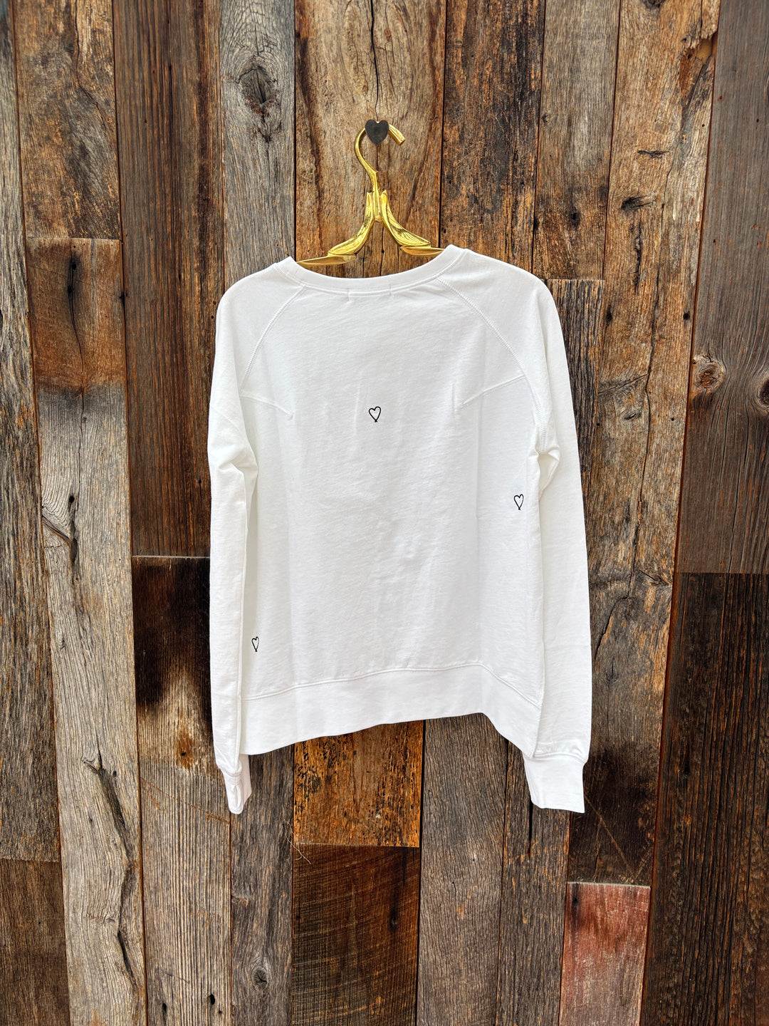 Catherine Gee Heart Embroidered Sweatshirt