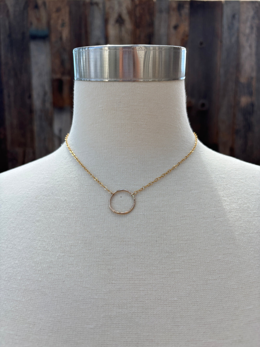 Elizabeth Nicole GF Hoop and Chain Small N170A