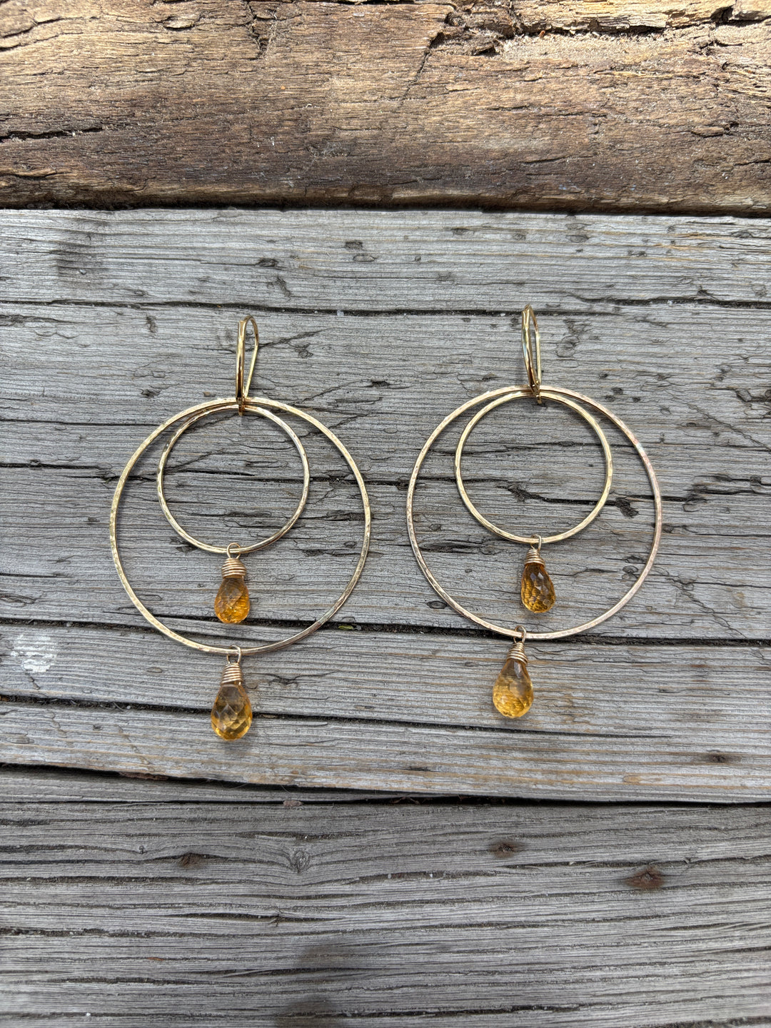 Sabina The Georgina Citrine Earrings GF SIE3TG