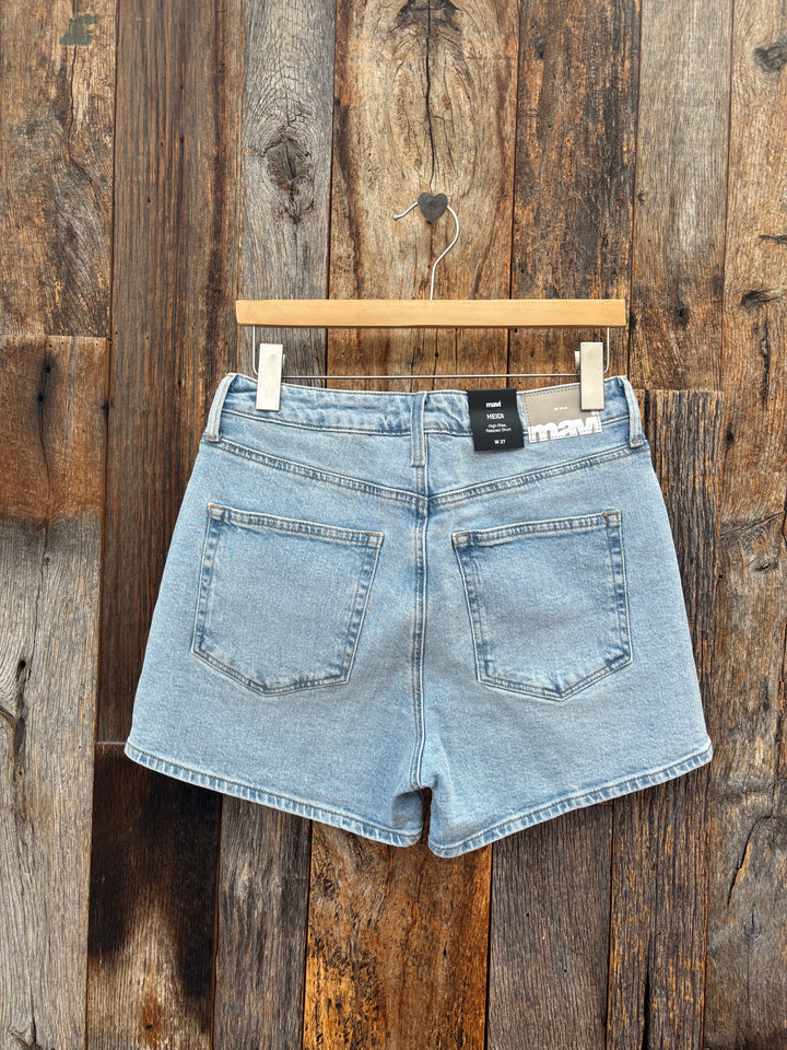 Mavi Heidi Long High Rise Shorts Lt Brushed Classic Blue