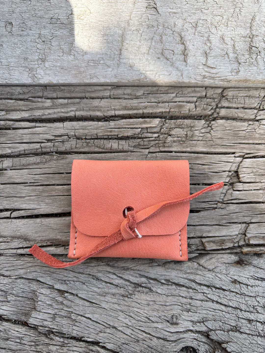 Olive n' Suede Small Jewelry Pouch - Coral