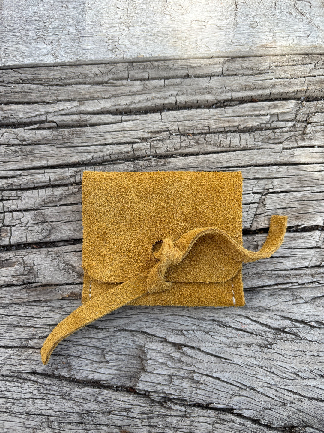 Olive n' Suede Small Jewelry Pouch - Honey