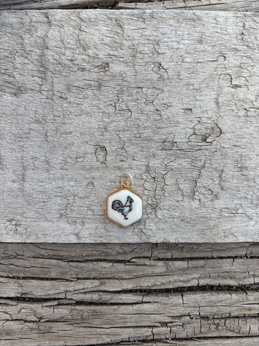 Shá Parlé Rooster Charm
