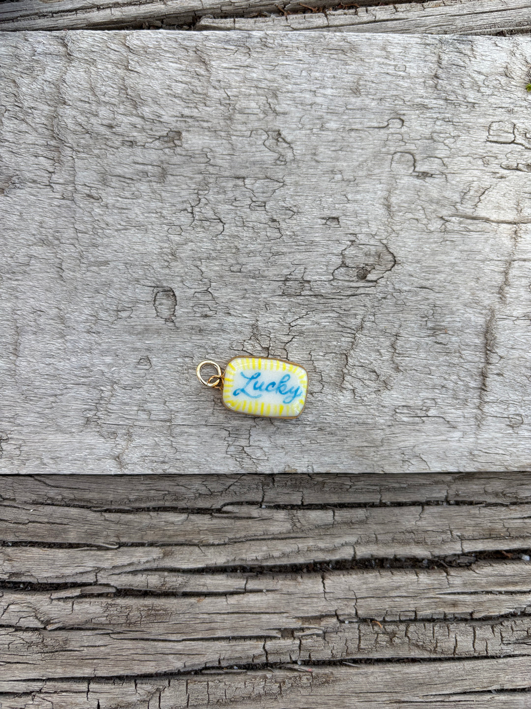Shá Parlé Lucky Rectangle Charm
