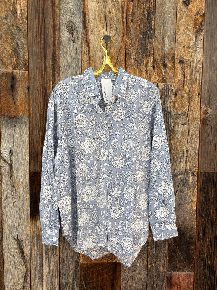 ...And For Good Hydrangea Beauty Shirt Cornflower Blue