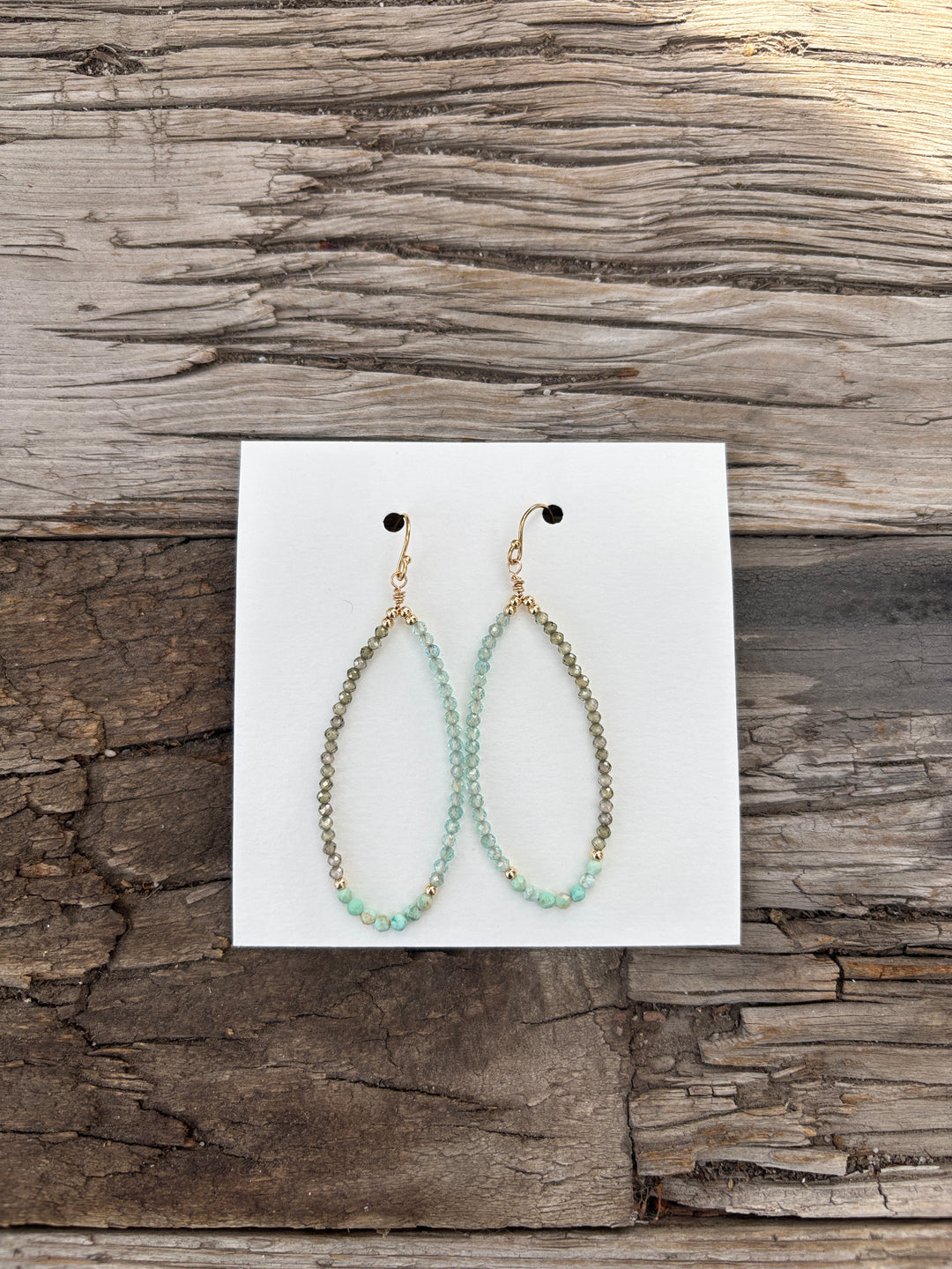 Elizabeth Nicole Rain Drop E141C Glass Seed Beads,Zircon,Blues