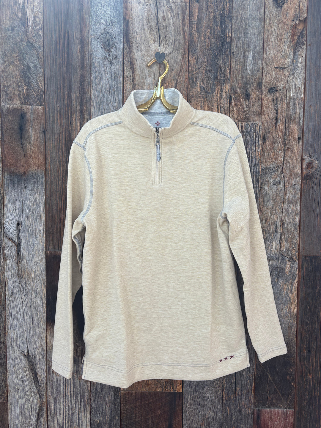True Grit Daybreak 1/4 Zip Pullover- Soft Sun