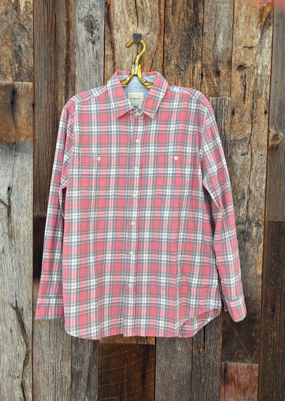 True Grit L/S 2 Pocket Shirt- Red