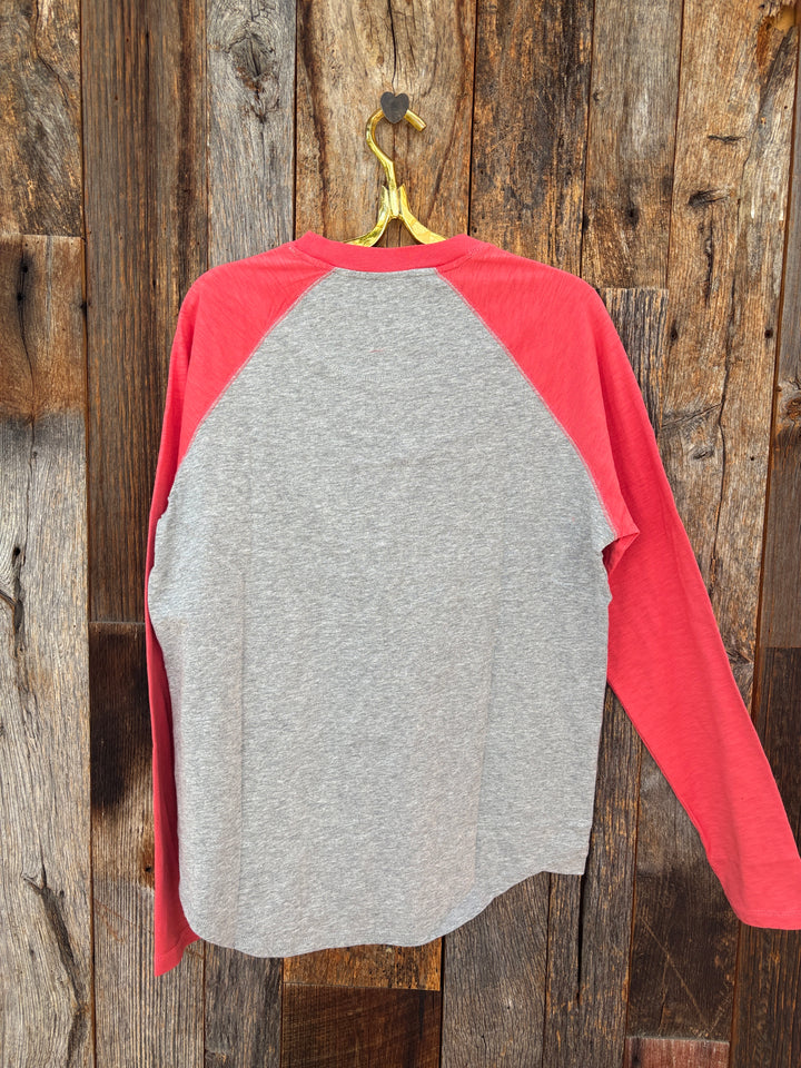 True Grit Vintage Raglan- Lifeguard/Grey