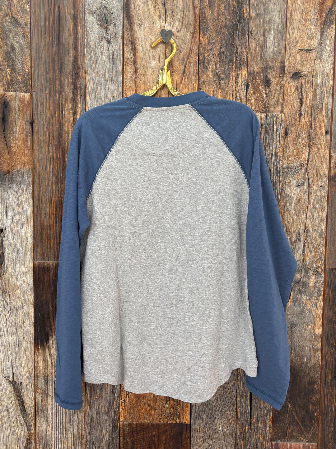 True Grit Vintage Raglan- Sea/Grey