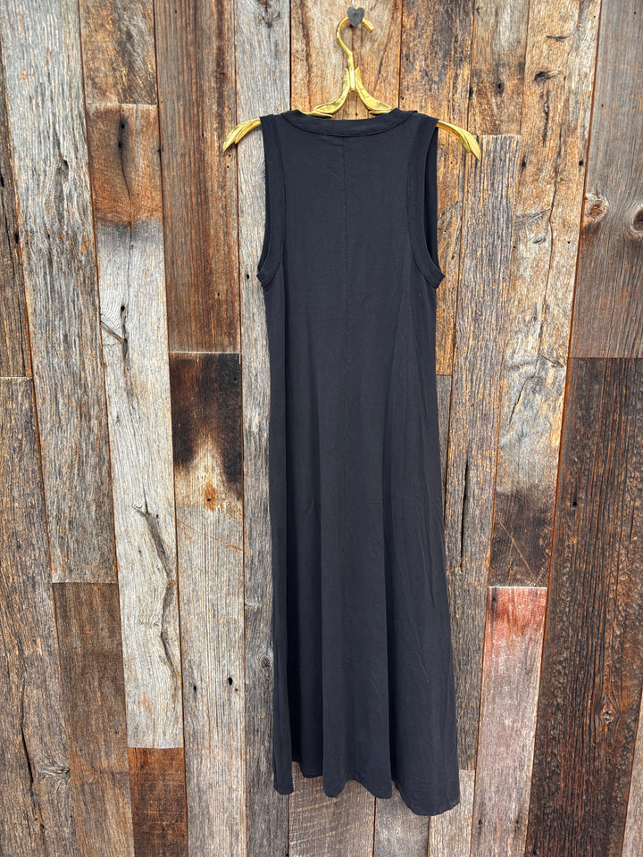 Project Social T Ojai Ringer Tank Midi Dress Black