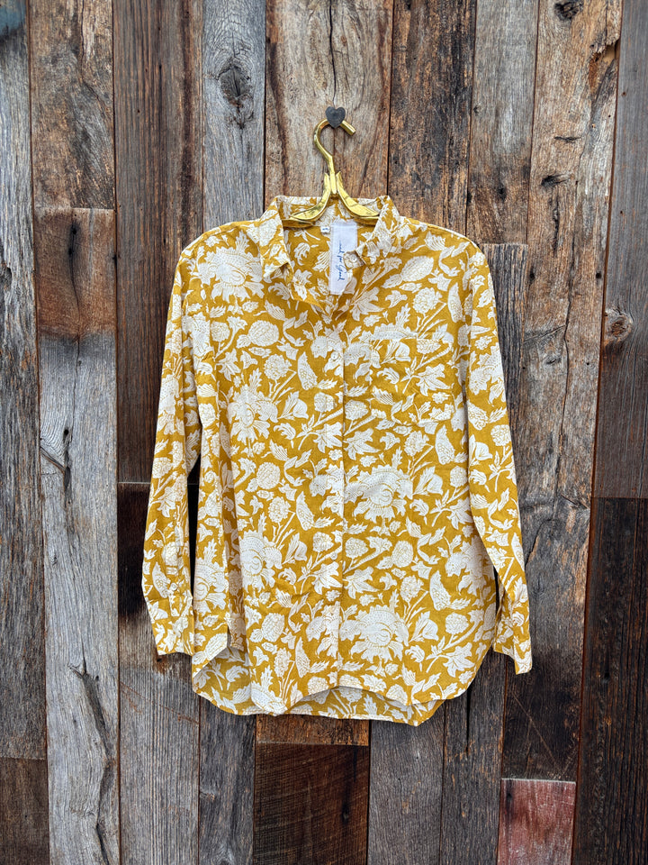 ...And For Good Emory Floral Shirt Fawn