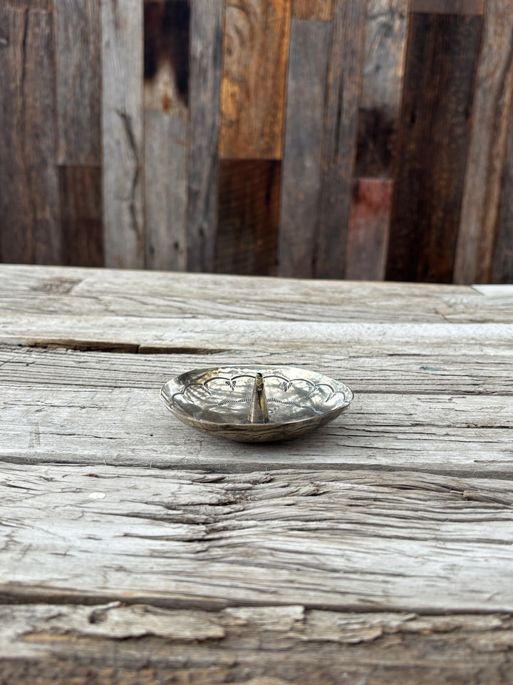 J. Alexander Stamped Round Incense Holder