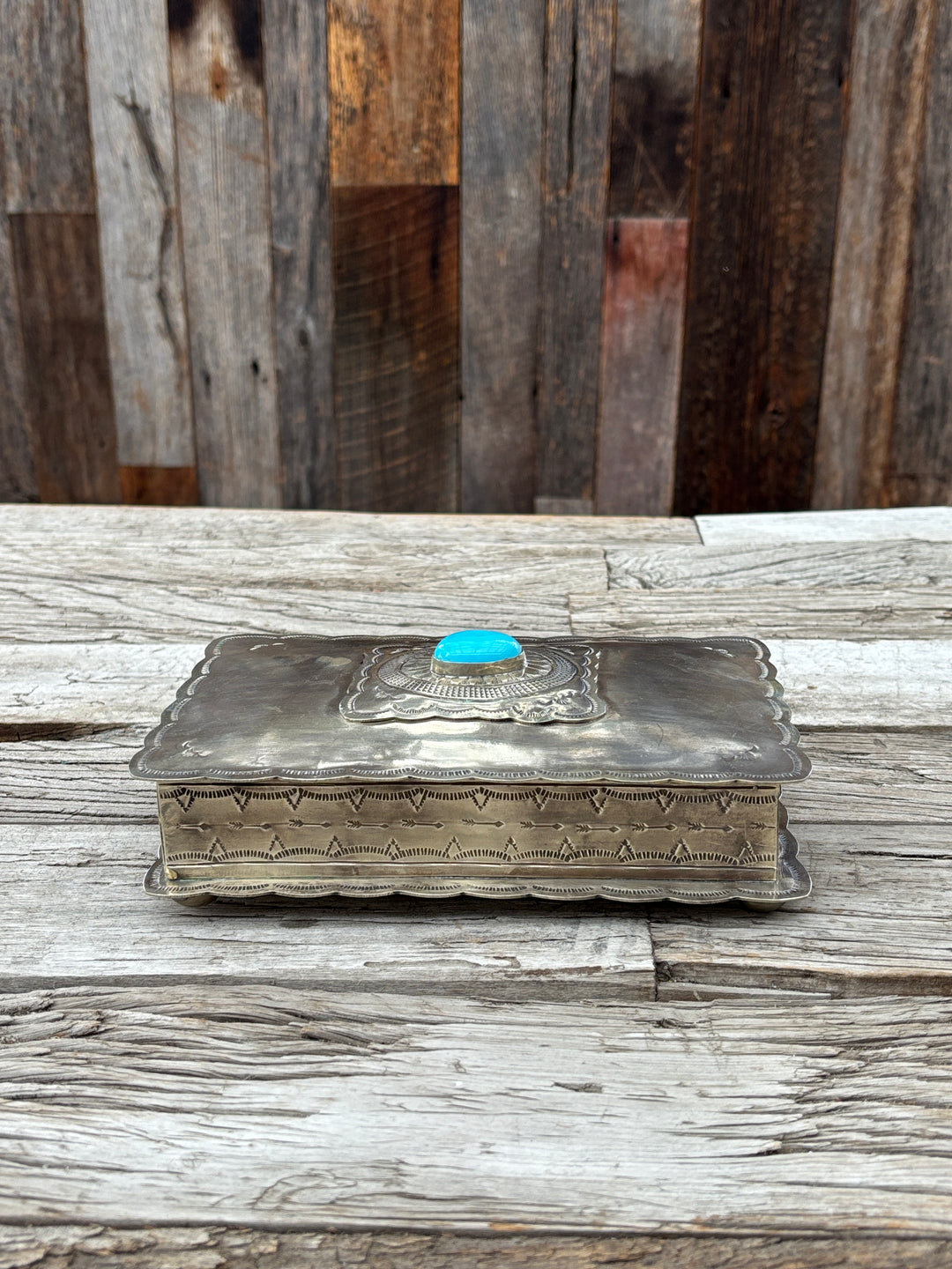 J. Alexander Stamped Rectangular Box w/ Concho