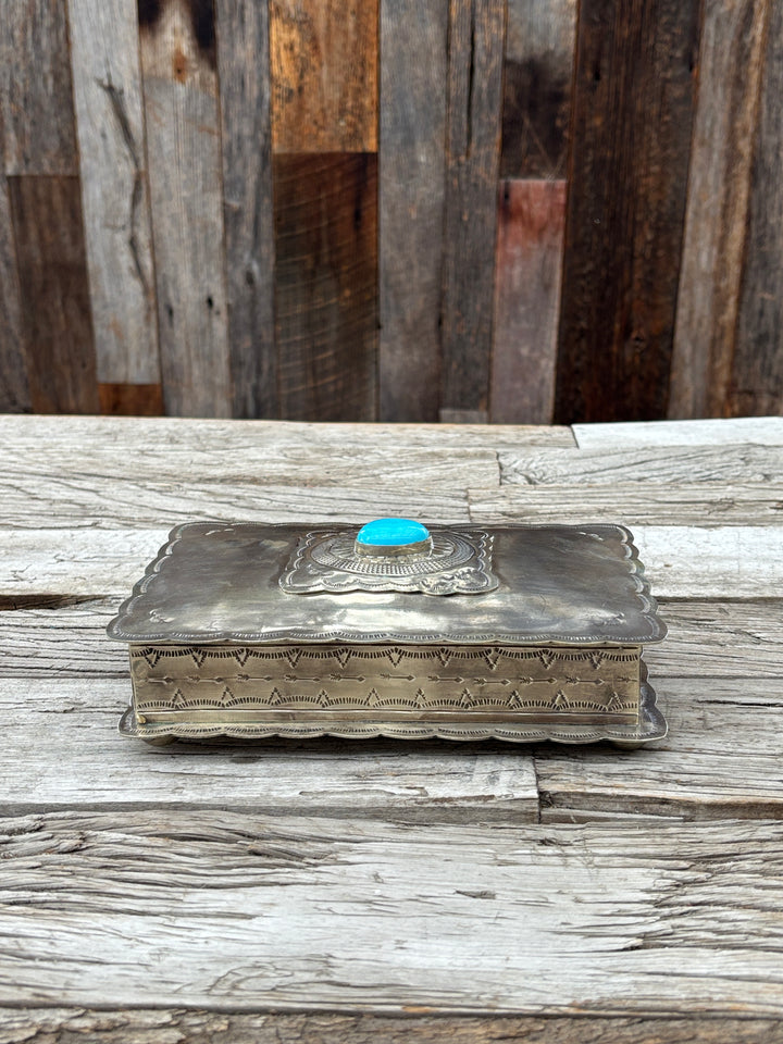 J. Alexander Stamped Rectangular Box w/ Concho