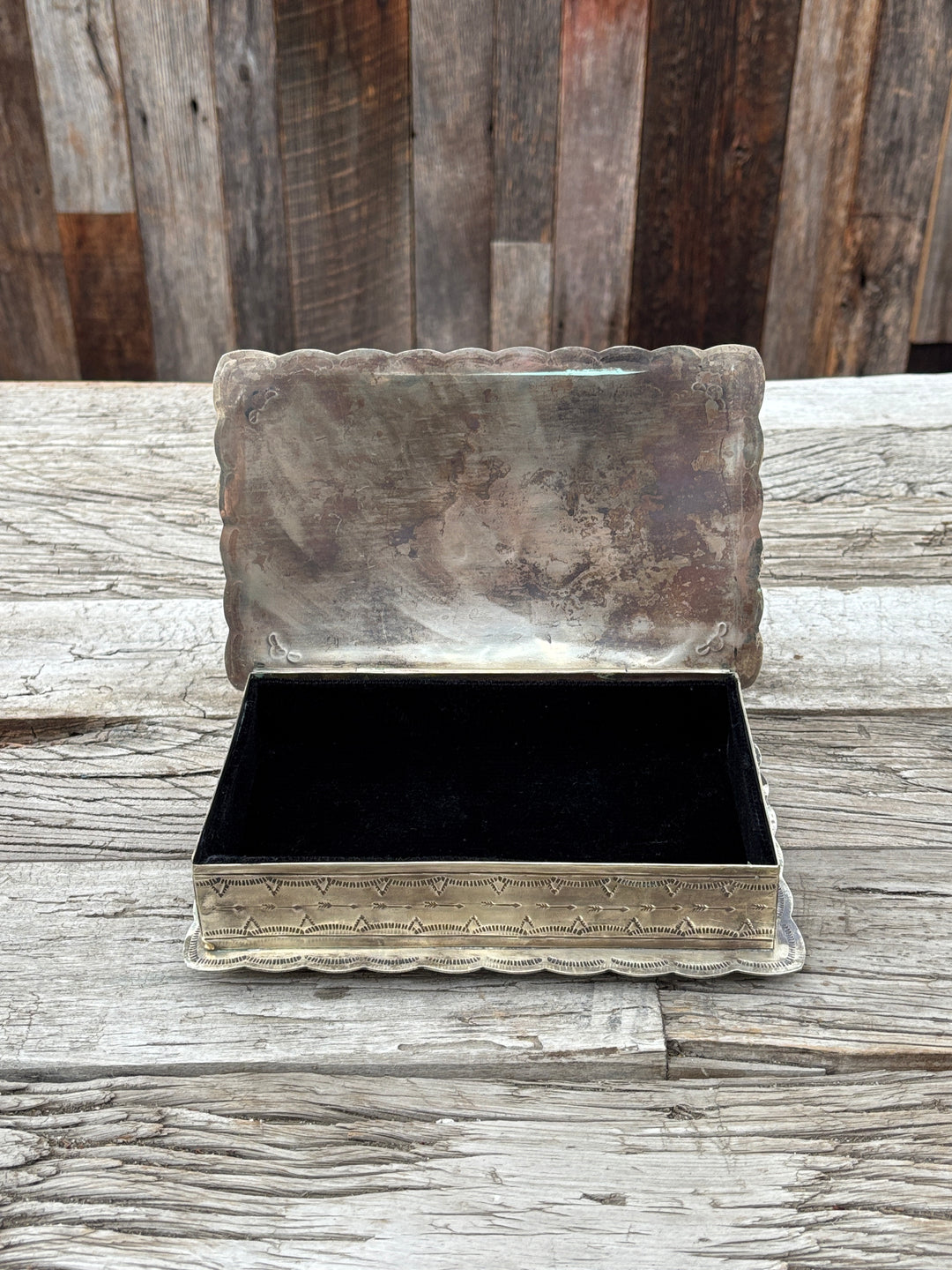 J. Alexander Stamped Rectangular Box w/ Concho
