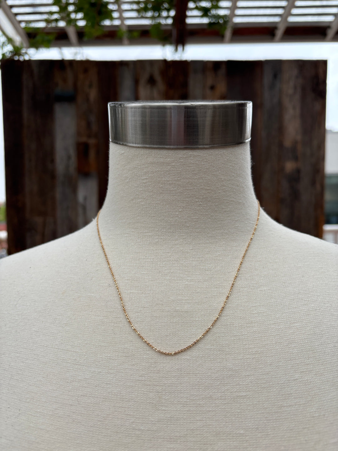 Thatch Rae Cable Chain Necklace 14k GP 18"