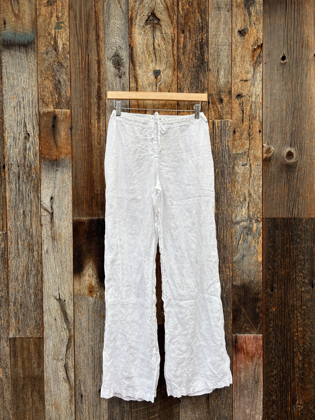 Llea Blue Dana Straight Leg Pant White