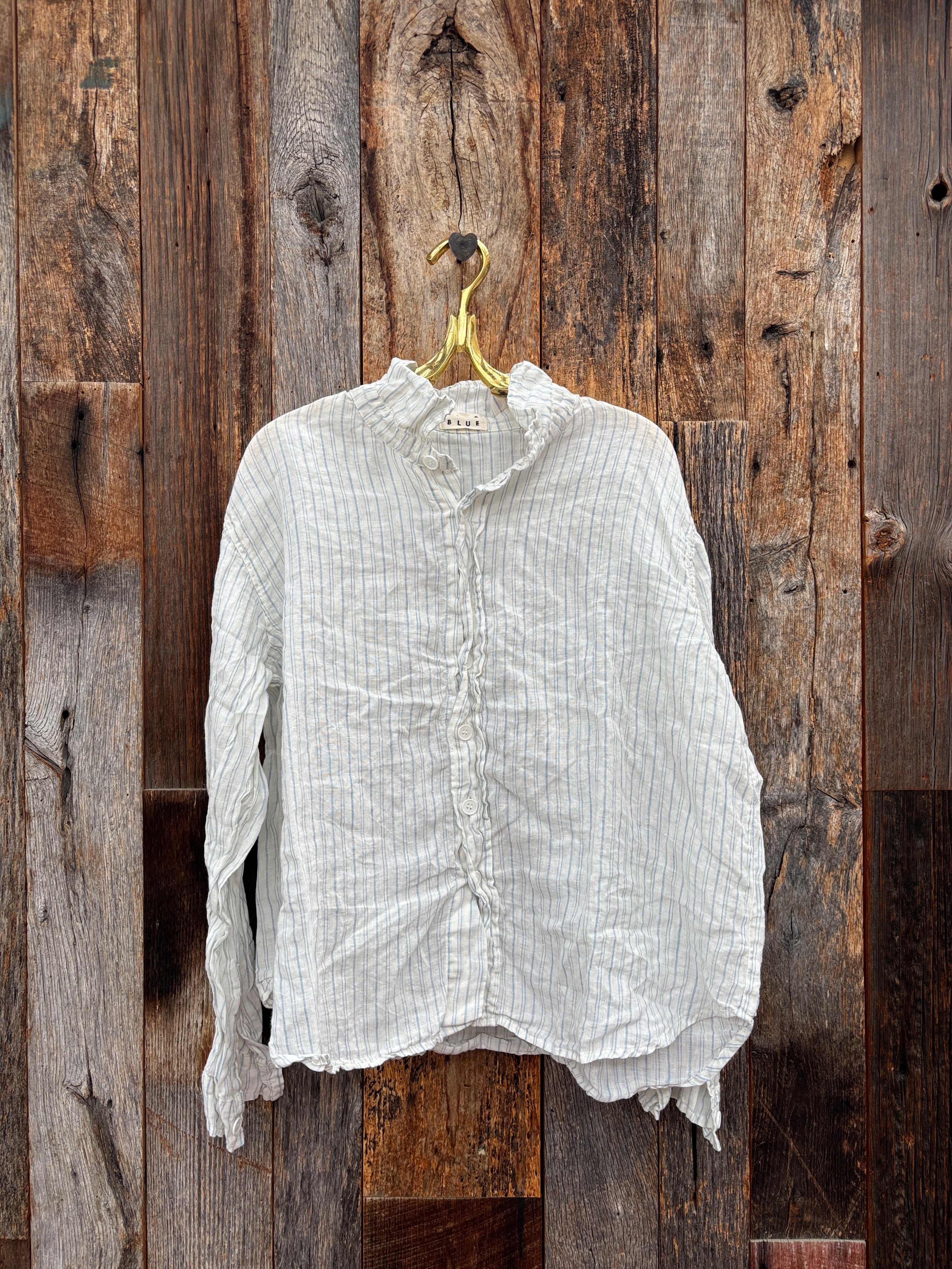 Llea Blue Lili No Pocket Top Blue/White Stripe – Island Farm