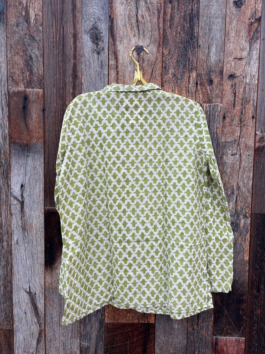Auntie Oti Button Shirt Lattice