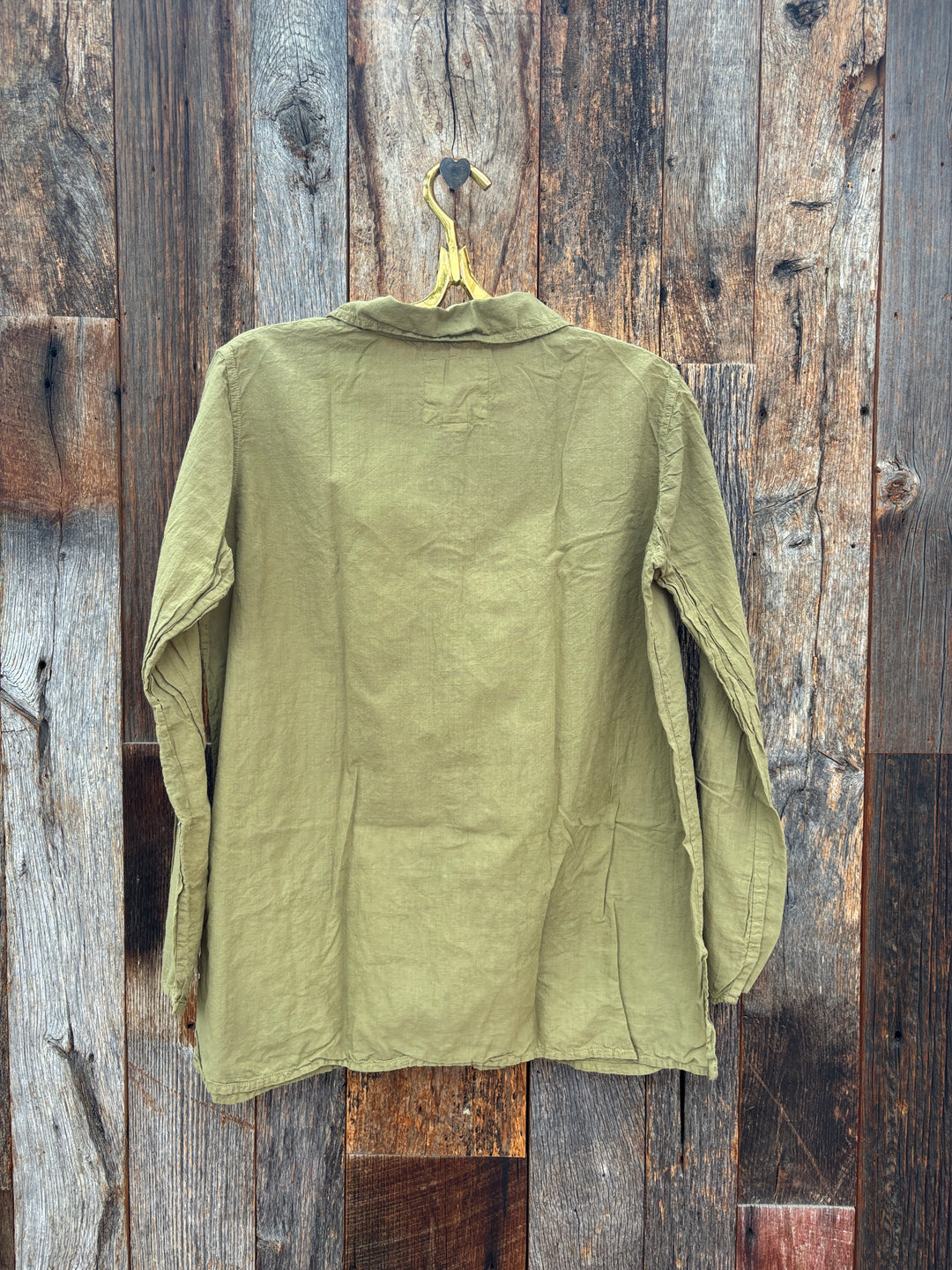 Auntie Oti Button Shirt Moss