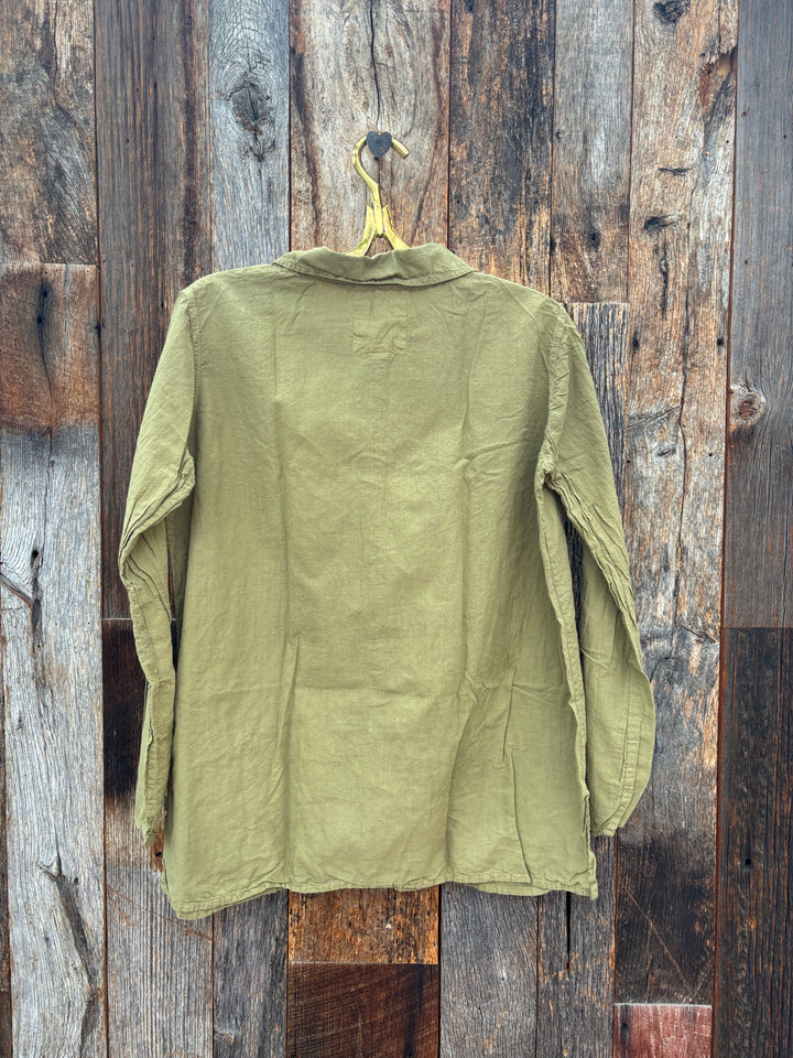Auntie Oti Button Shirt Moss