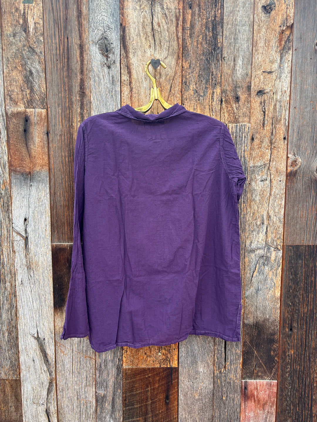 Auntie Oti Button Shirt Aubergine