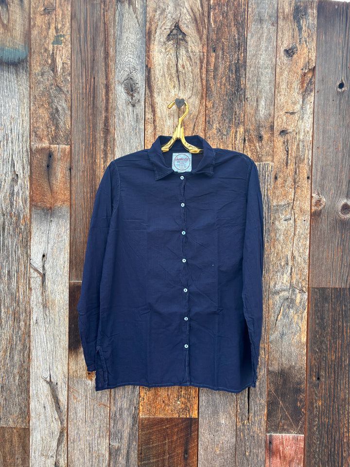Auntie Oti Button Shirt Indigo