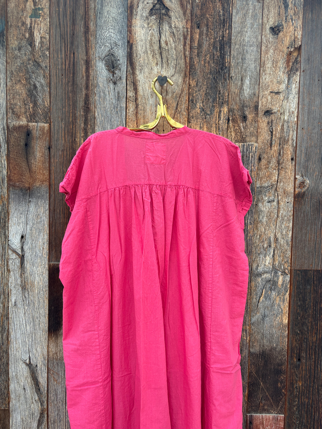 Auntie Oti Long V Dress Coral