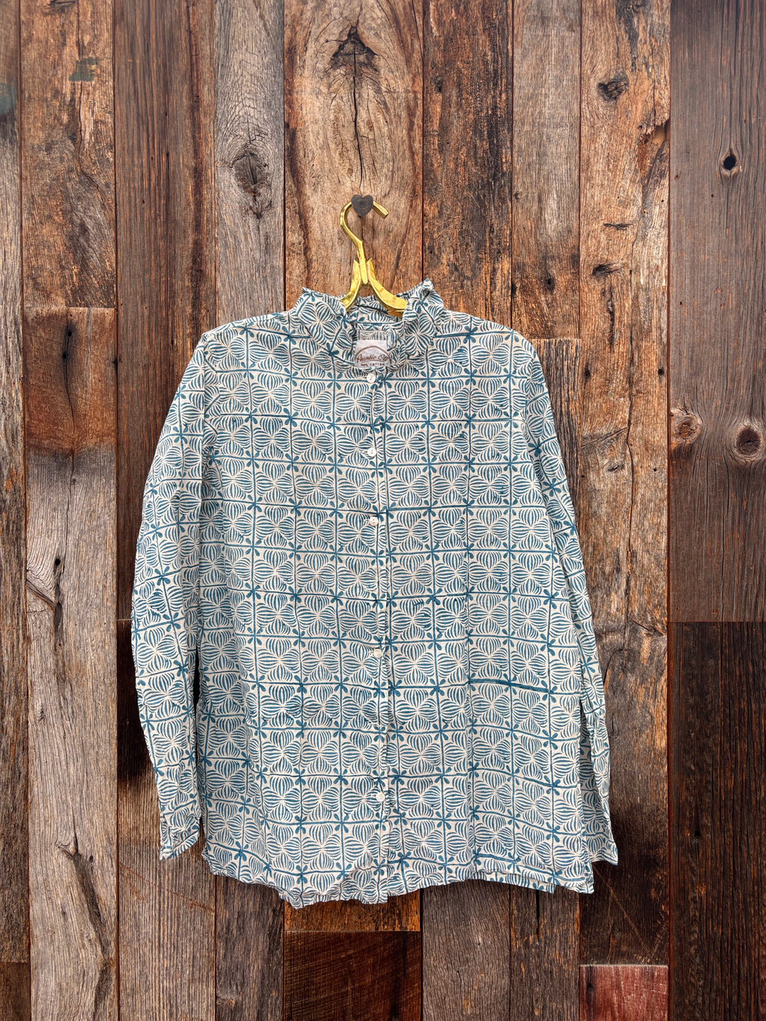 Auntie Oti Button Shirt Petals