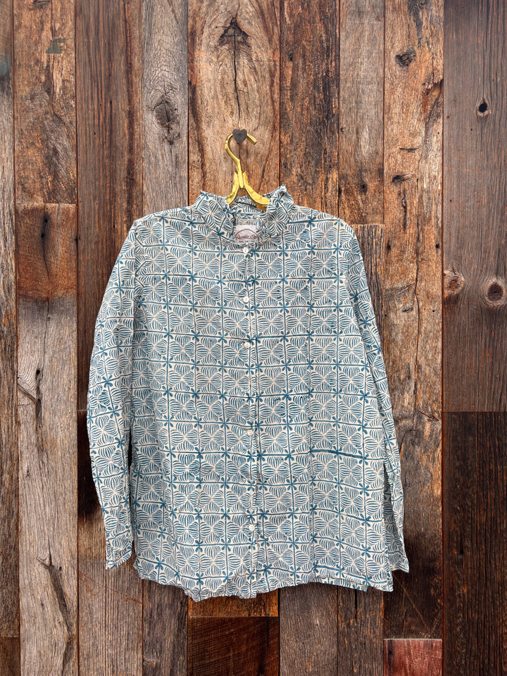 Auntie Oti Button Shirt Petals