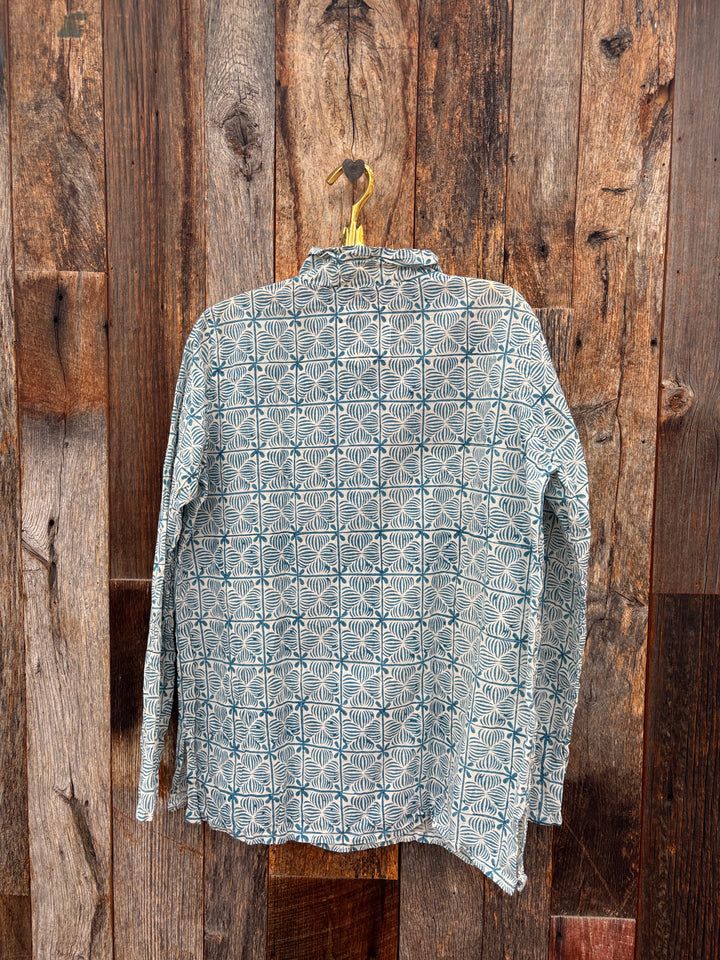 Auntie Oti Button Shirt Petals