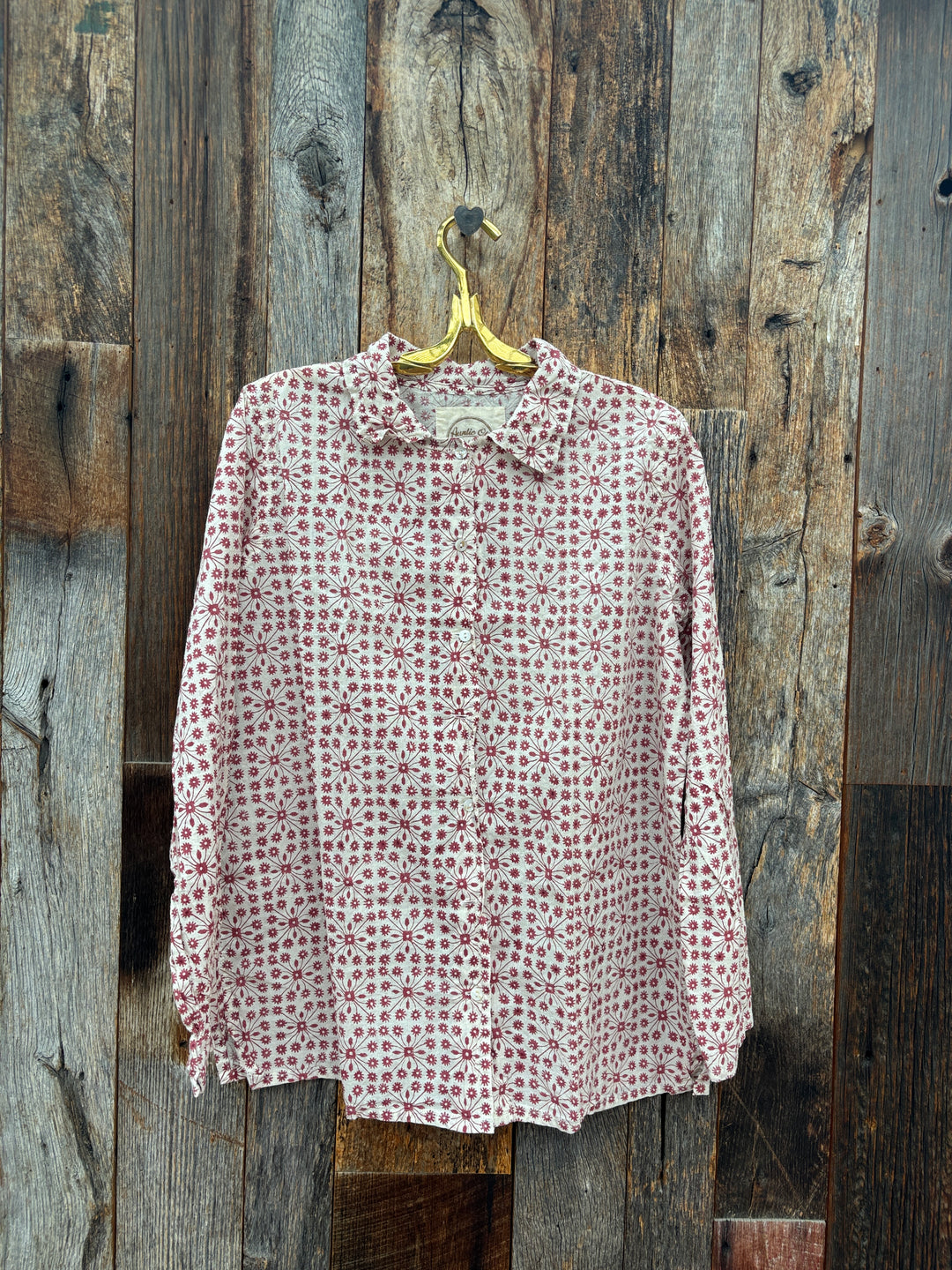 Auntie Oti Button Shirt Tendrils