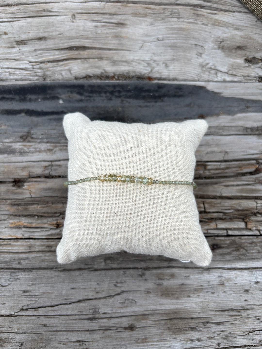 Margaret Solow Green Apatite/Sapphire Bracelet RSB-GA/SAP