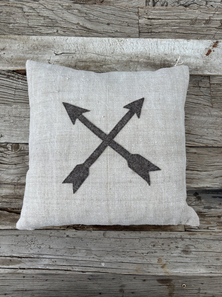 The Huntress Designs Double Arrows Pillow
