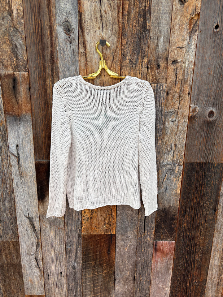 Wooden Ships Chunky Beach V Cotton-Almond Butter/Mint