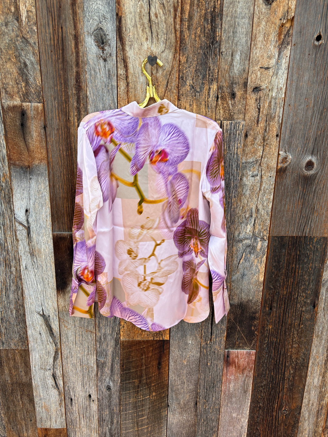 Catherine Gee 100% Silk Daria French Cuff - Lavender Orchid