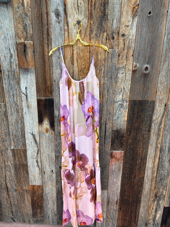 Catherine Gee 100% Silk Symi Dress - Lavender Orchid