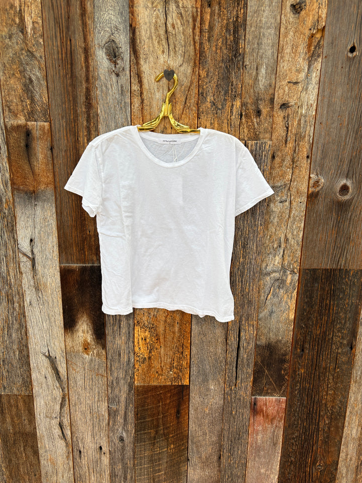 Perfect White Tee Harley Cotton Boxy Crew Tee White