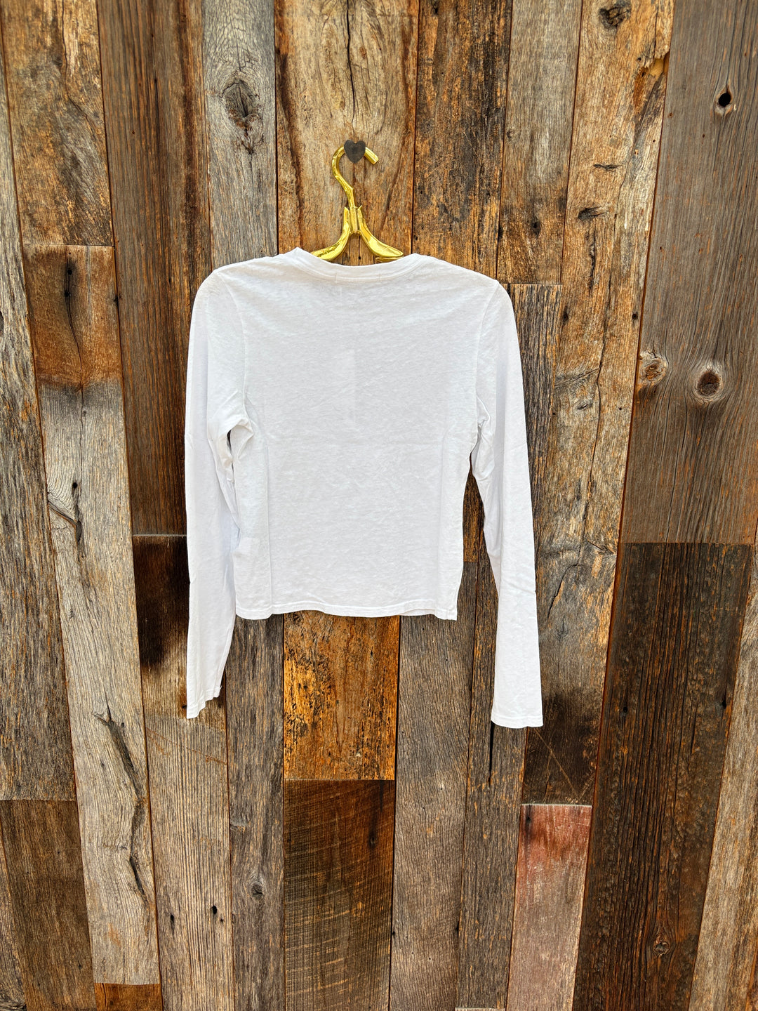 Perfect White Tee Jamie Cotton Long Sleeve White