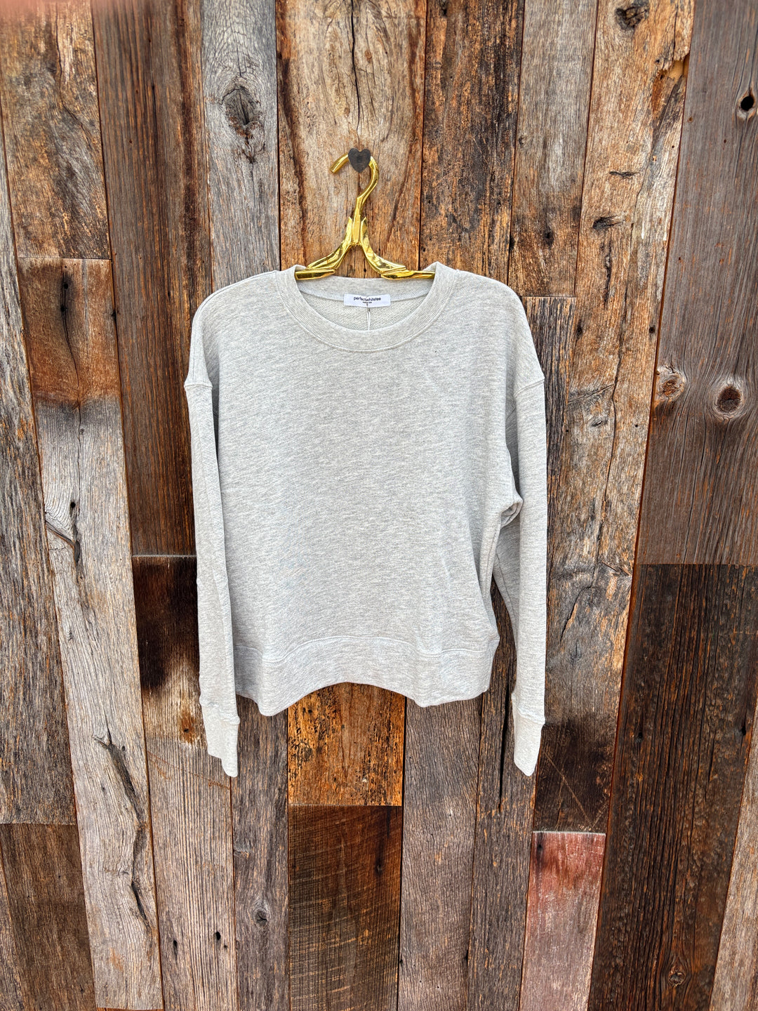 Perfect White Tee Tyler French Terry Pullover Heather