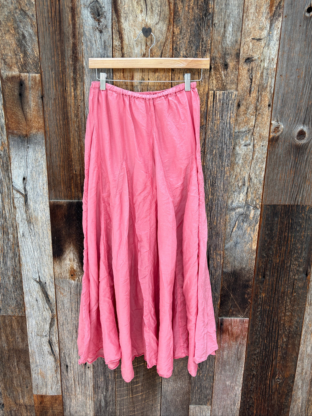 Llea Blue Zoey Cotton Silk Skirt Poppy
