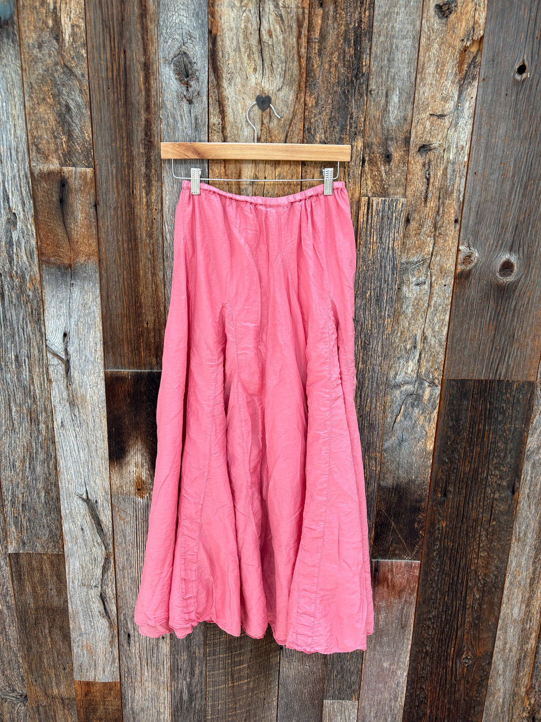 Llea Blue Zoey Cotton Silk Skirt Poppy