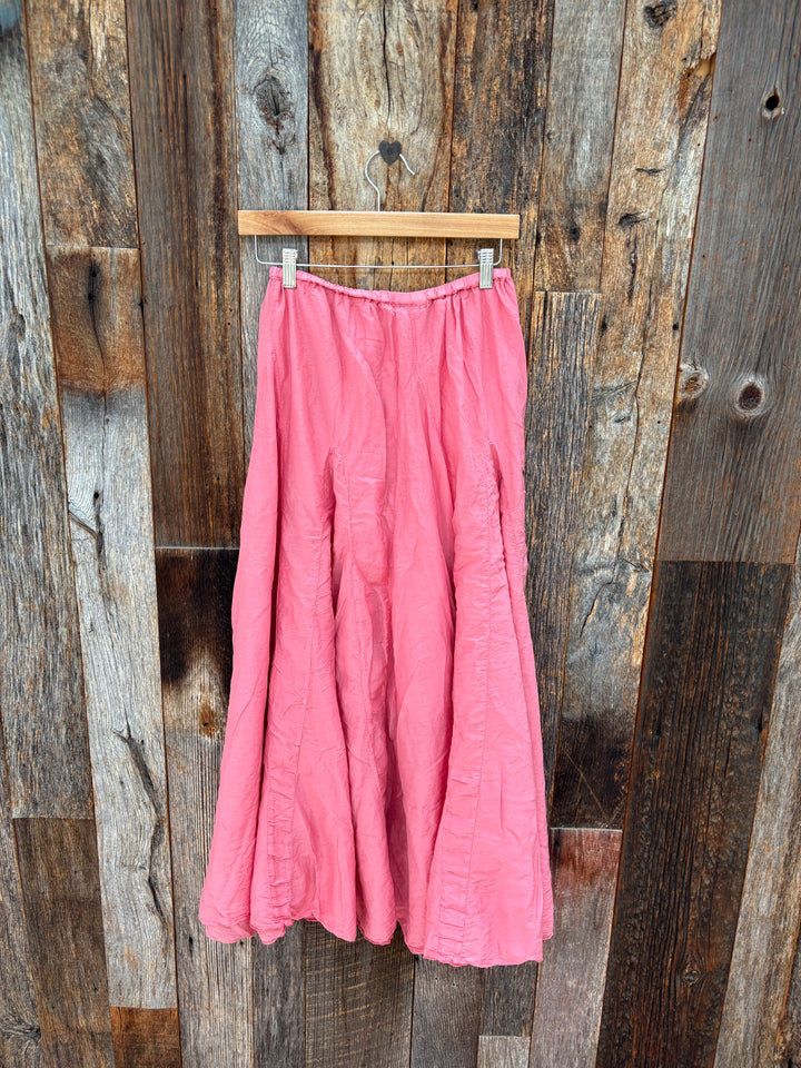 Llea Blue Zoey Cotton Silk Skirt Poppy
