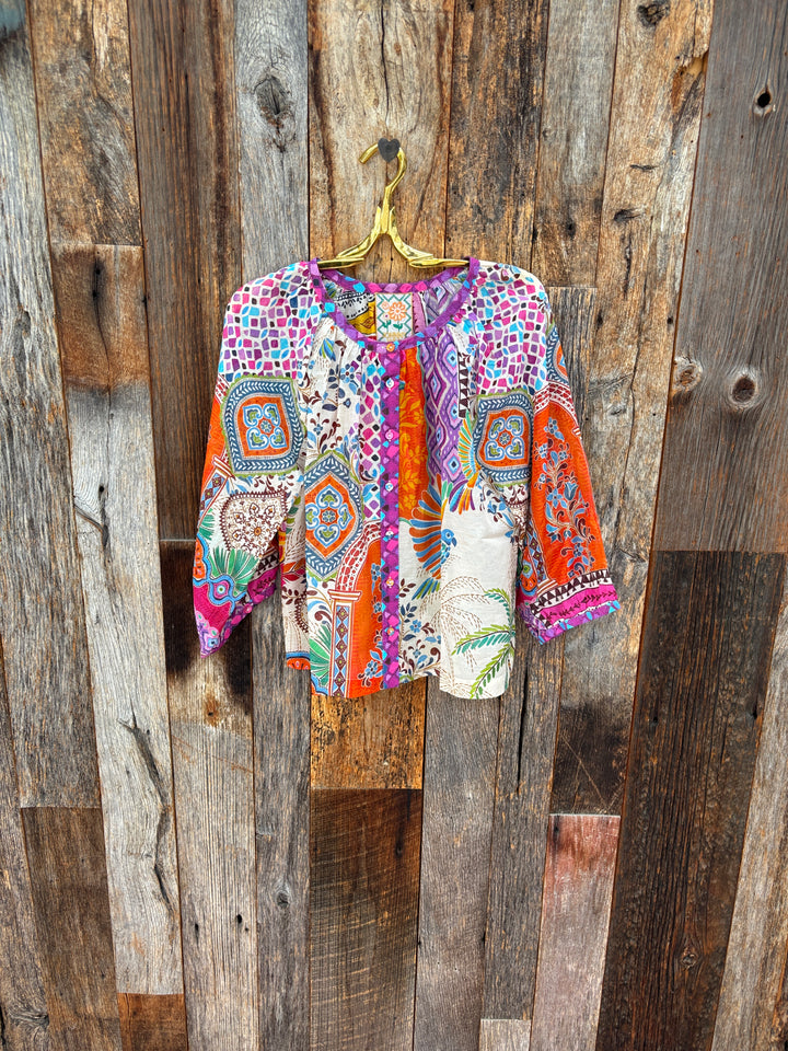 Johnny Was Michaella Peasant Blouse -Avelar