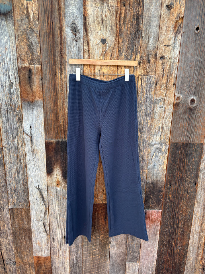 Perfect White Tee Shane Waffle Pants Navy