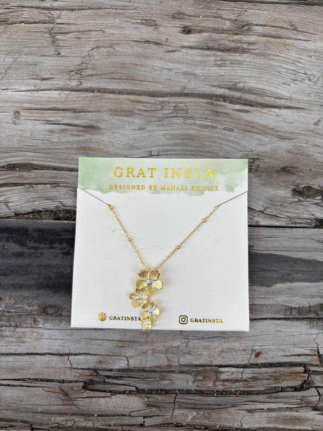 Gratinsta Floral Cherry Blossom Necklace GP G2224